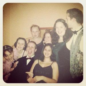 Some kind of shenanigans with the University folks. I'm second on the left.....